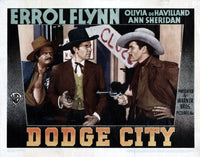 Dodge City Movie Masterprint Poster featuring Alan Hale Sr. and Errol Flynn