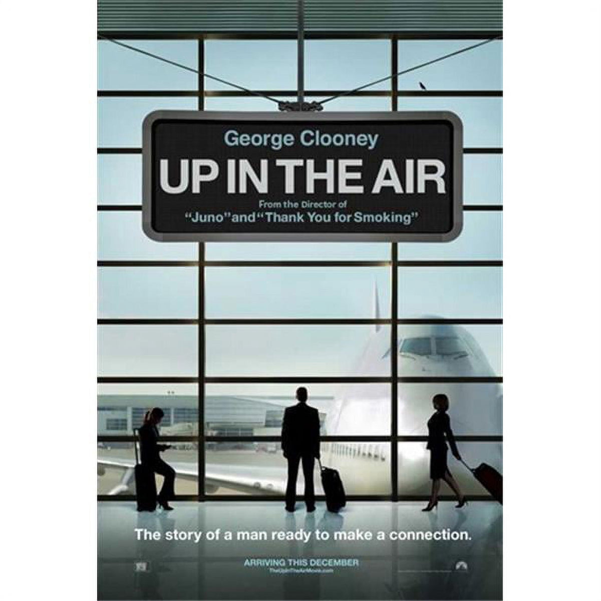 Up in the Air movie poster 11x17 featuring a cinematic design.