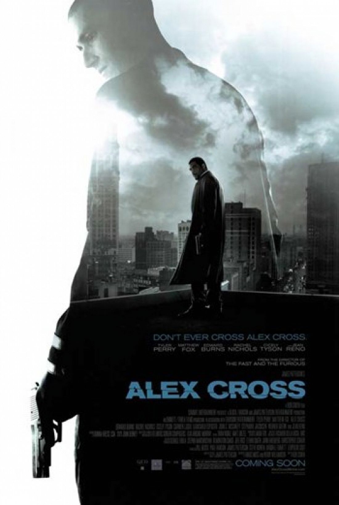 Alex Cross movie poster 11x17 print featuring thrilling cinematic visuals.