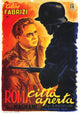 Rome Open City movie masterprint poster featuring Anna Magnani and Aldo Fabrizi.