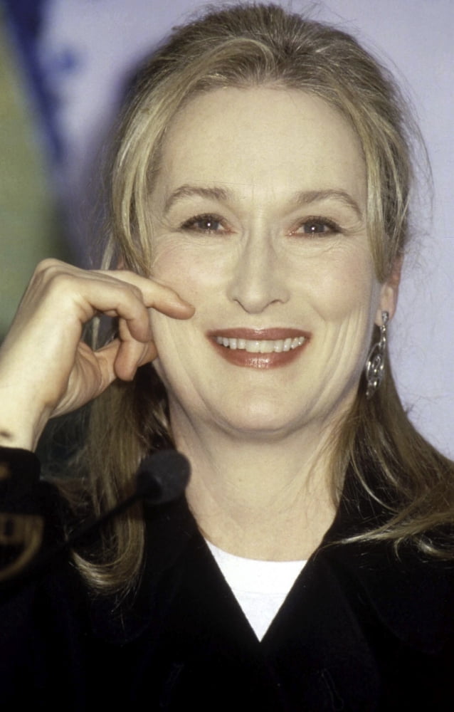 Meryl Streep iconic photo print showcasing her stunning talent.