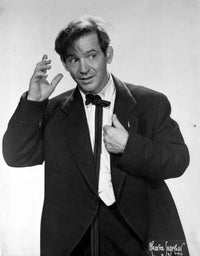 Irwin Corey wearing a coat photo print in multiple sizes.