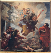 The Translation of Enoch and Elijah Poster Print (18x24) - a spiritual artwork.