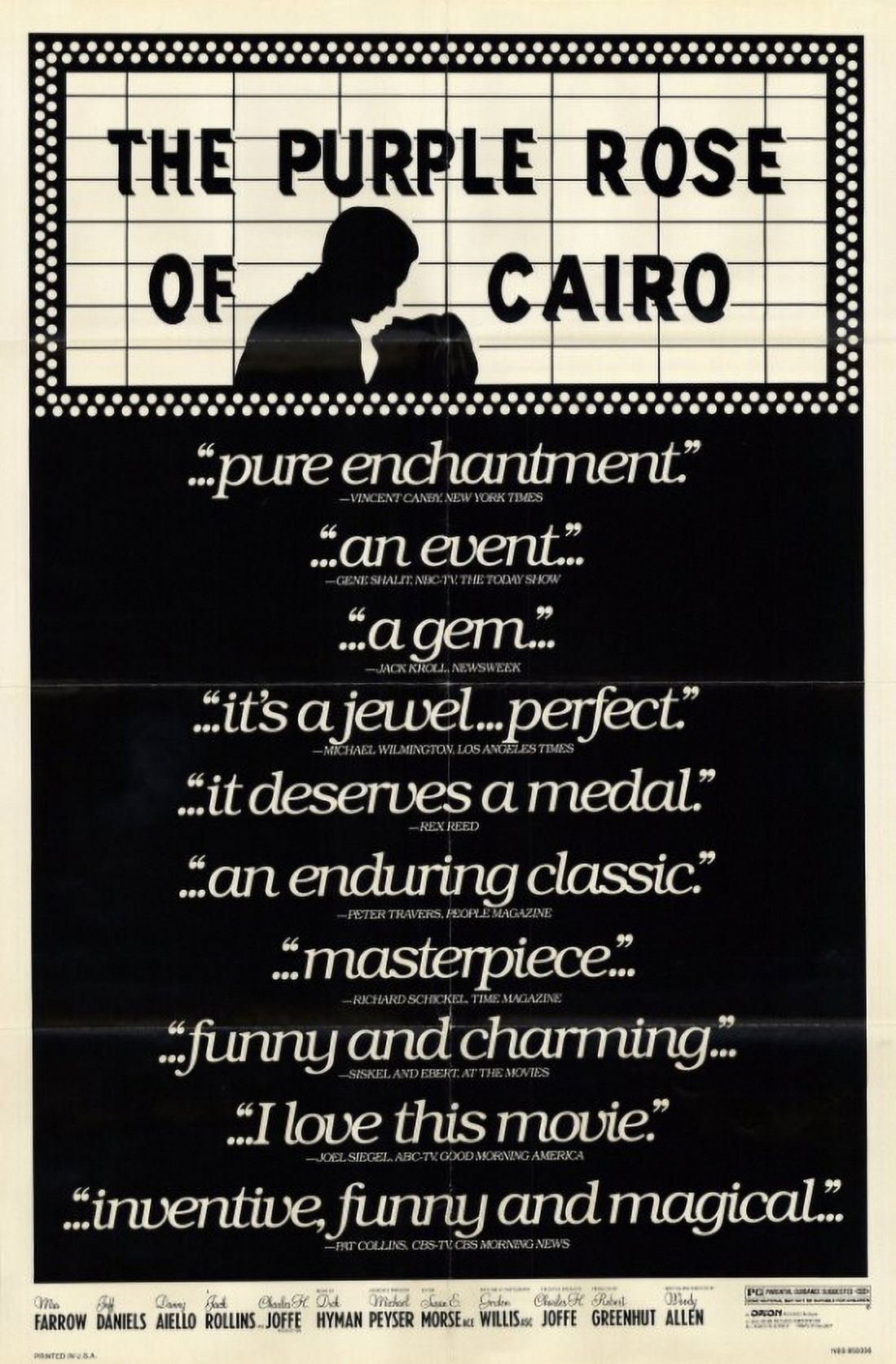 The Purple Rose of Cairo movie poster 11x17 print