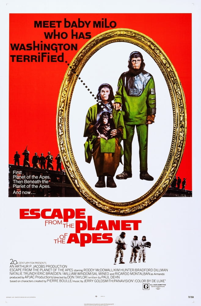 Escape from The Planet of The Apes Movie Poster Masterprint in multiple sizes