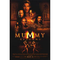 The Mummy Returns Movie Poster Print 27x40 showcasing action and adventure.
