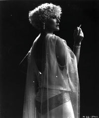 Photo print of Glenn Close in a sheer dress, showcasing elegance.