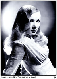 Veronica Lake vintage photo print by George Hurrell from 1940.