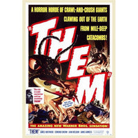 'Them!' movie poster print showcasing classic sci-fi art in 27x40 size.