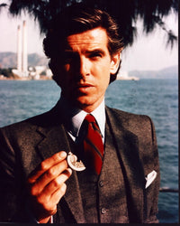 Pierce Brosnan in three piece suit Remington Steele photo print