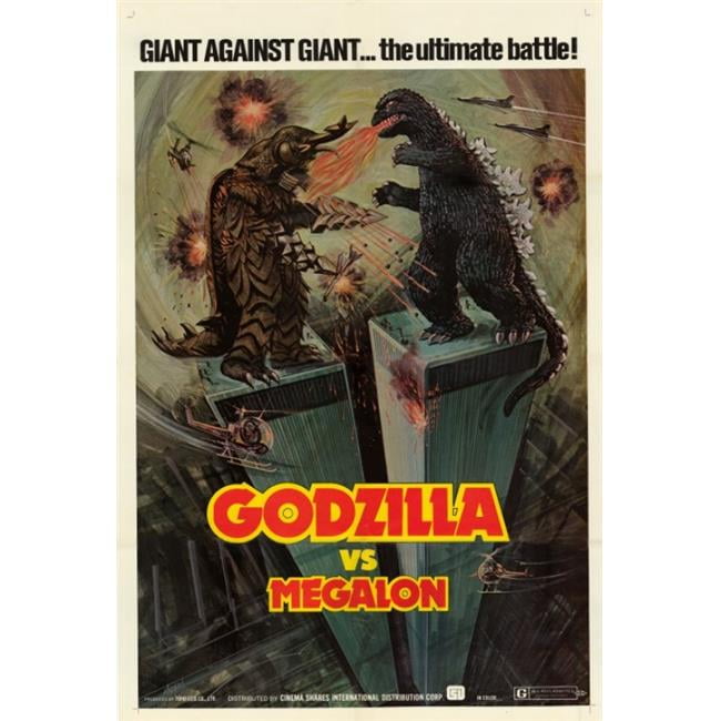 Godzilla vs. Megalon Movie Poster Print - 27x40