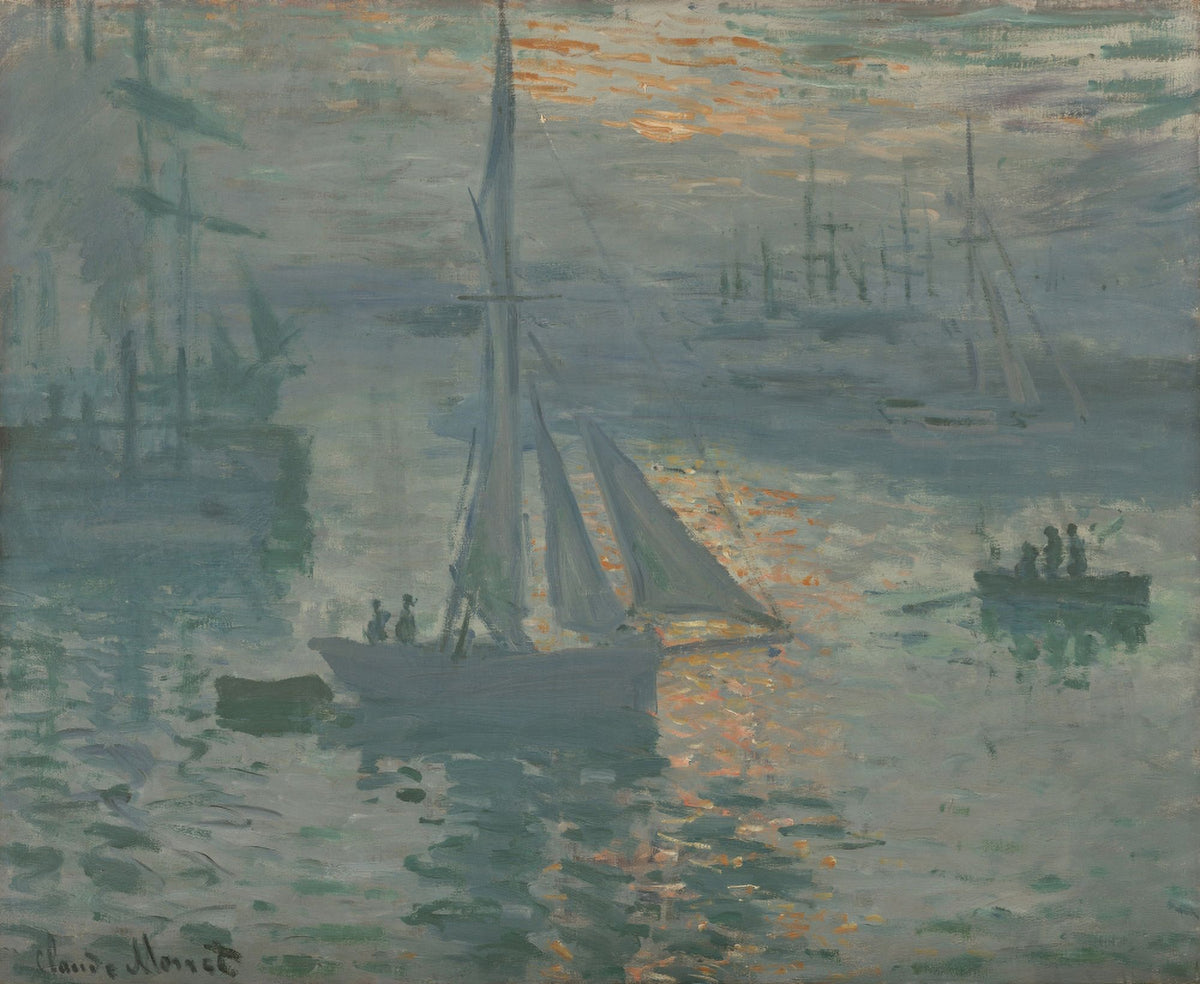 Sunrise Marine Poster Print showcasing a serene sunrise over water.