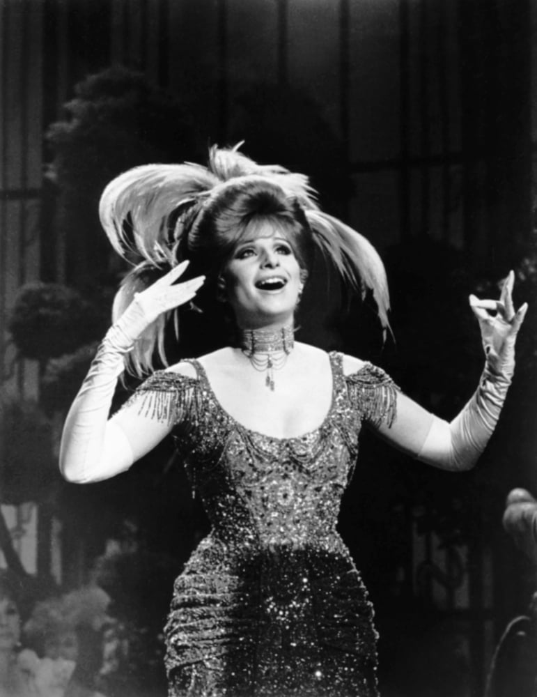 Hello Dolly photo print featuring Barbra Streisand in gown from 1969 film.