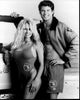 Pamela Anderson and David Hasselhoff Baywatch black and white photo print