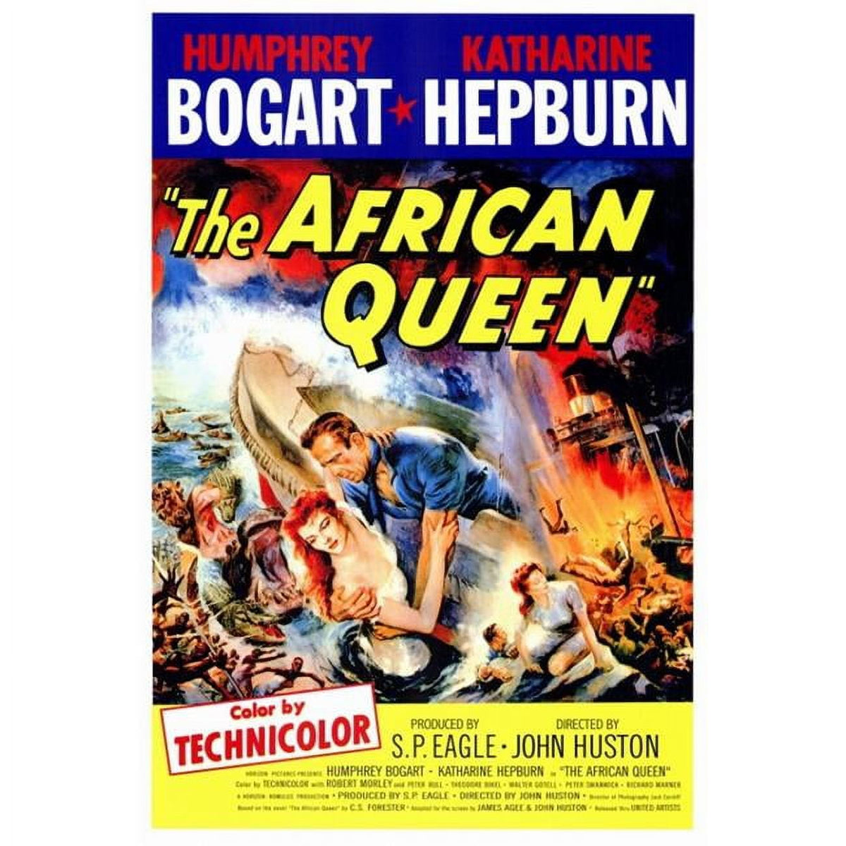 The African Queen Movie Poster Print 27x40