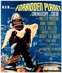 Forbidden Planet Robby the Robot Window Card Print - 1956 Movie Poster