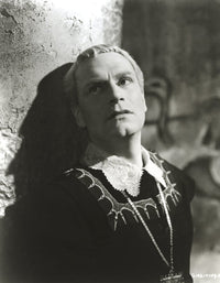 Laurence Olivier leaning against a wall in Hamlet photo print.
