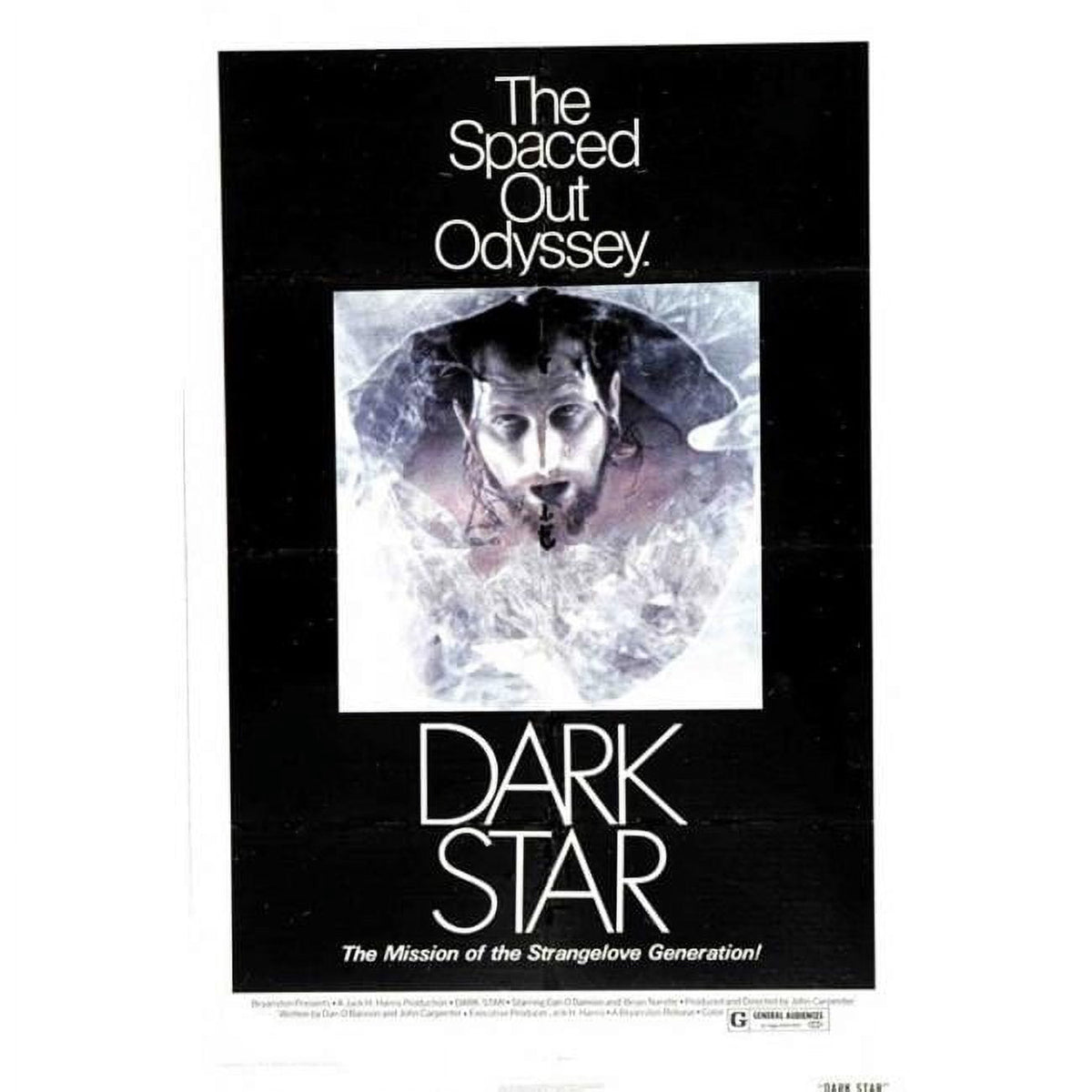 Dark Star Movie Poster Print - 27x40 inches, classic sci-fi comedy film