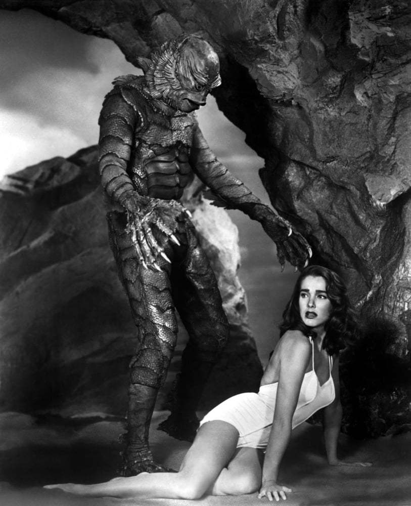 Creature from The Black Lagoon photo print showcasing classic horror art.