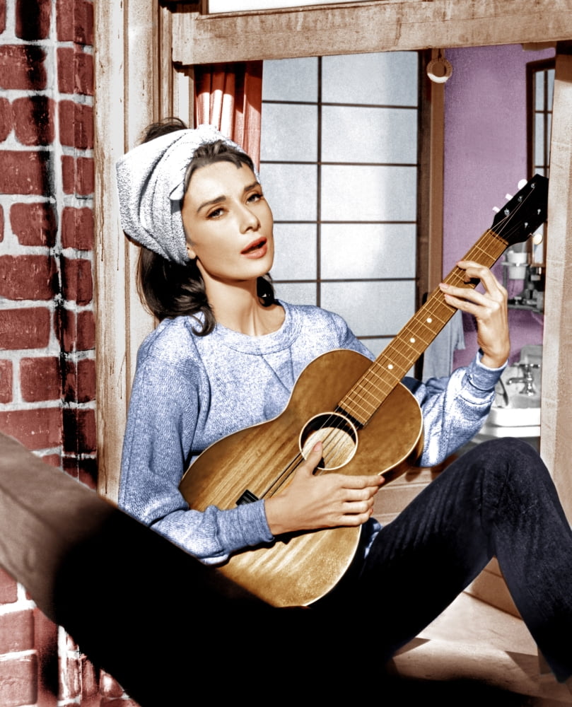 Audrey Hepburn in Breakfast at Tiffany's photo print, 1961.