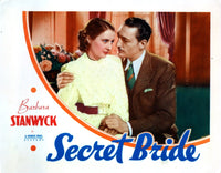 The Secret Bride movie masterprint poster featuring Barbara Stanwyck and Warren William.