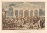 Hypatia Teaching at Alexandria art print by Robert Trewick Bone, available in multiple sizes.