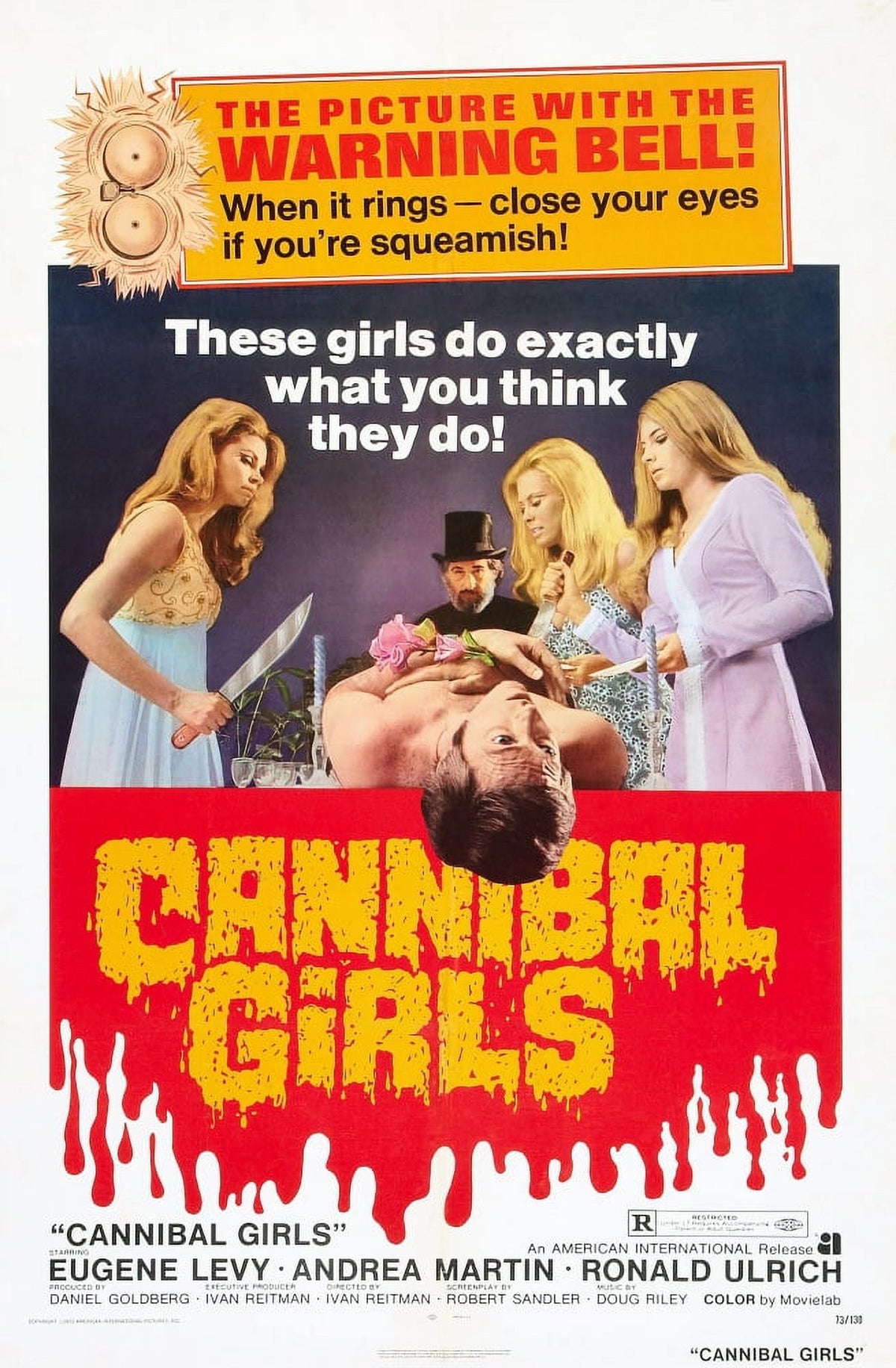 Cannibal Girls Movie Masterprint Poster from 1973 featuring striking visuals.