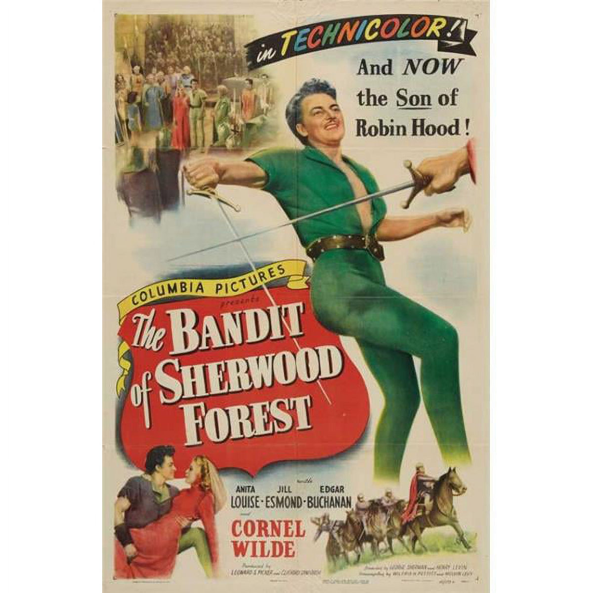 The Bandit of Sherwood Forest movie poster 11x17
