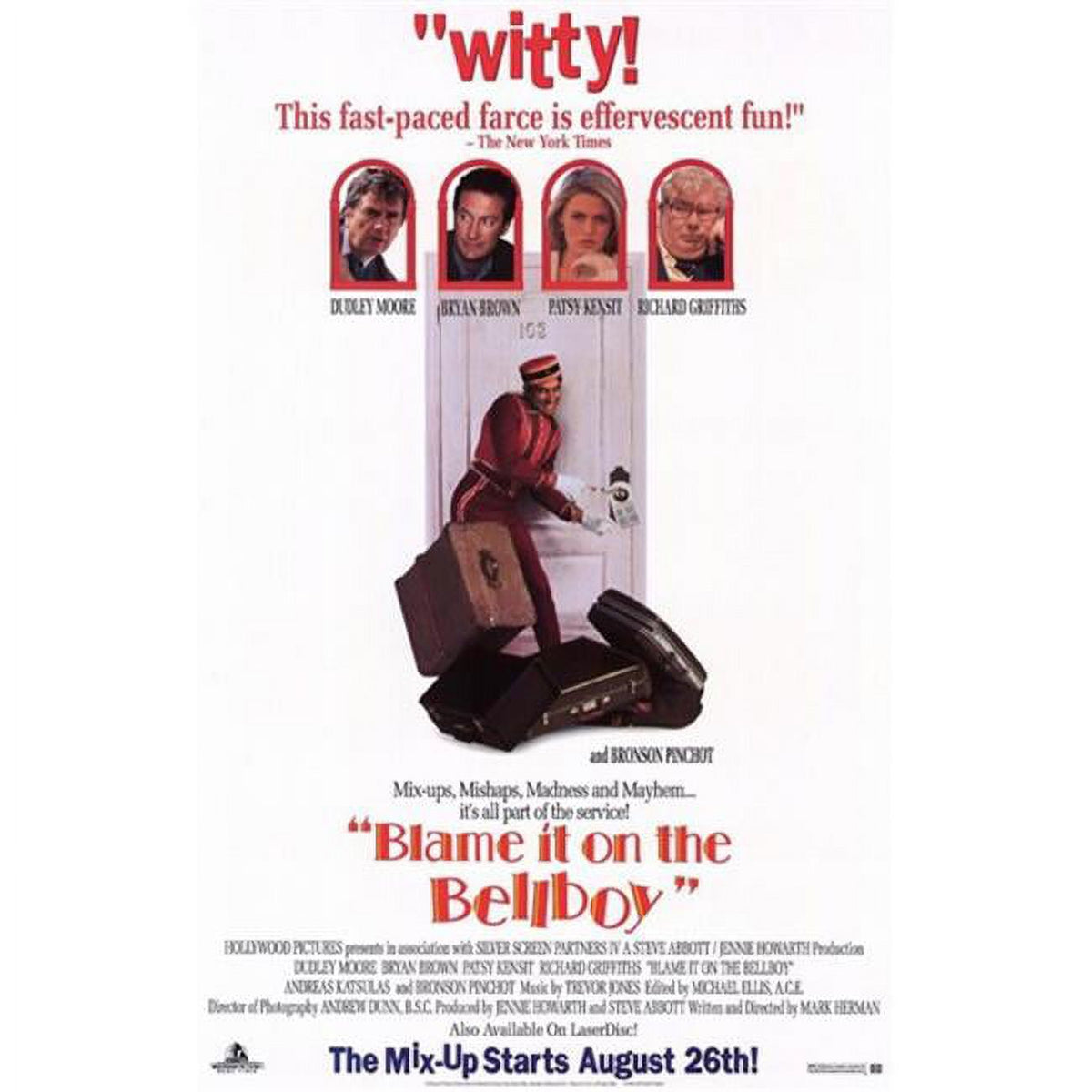 Blame it on the Bellboy Movie Poster 11x17 print