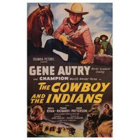The Cowboy and the Indians movie poster 11x17