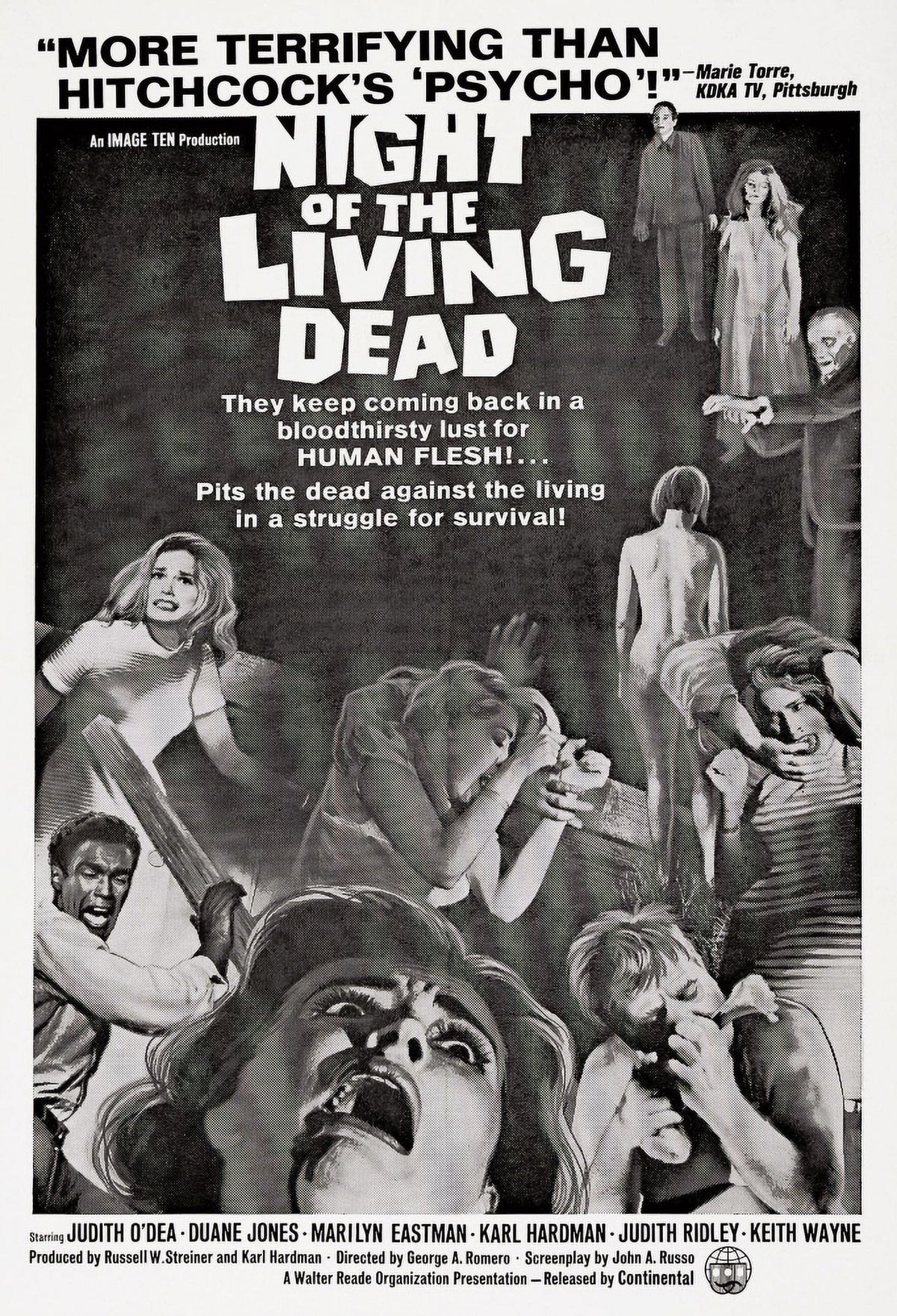 Night of the Living Dead 1968 Movie Masterprint Poster