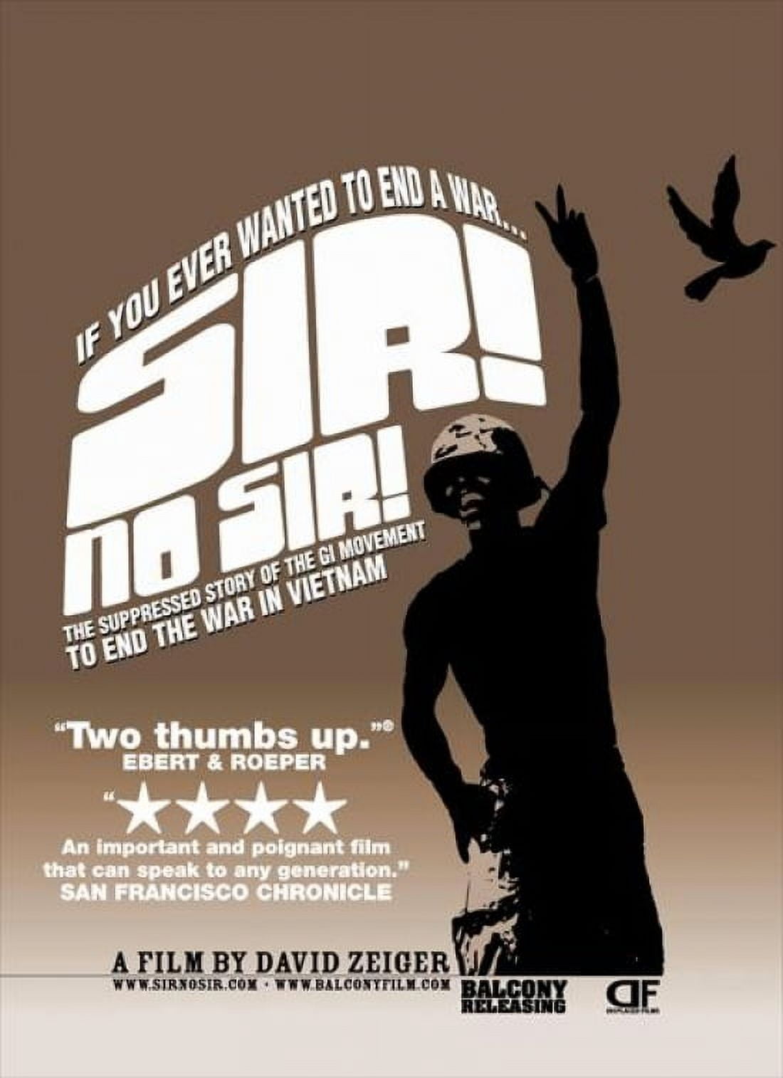 Sir No Sir Movie Poster 11x17 print showcasing the iconic film.