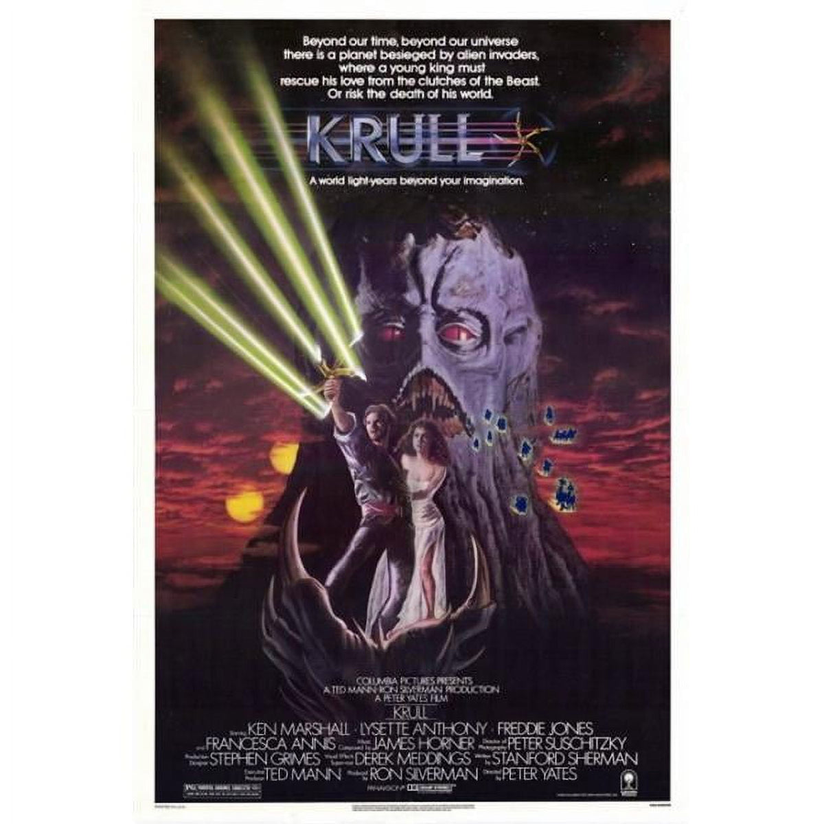 Krull Movie Poster Print 27x40 featuring iconic fantasy imagery.