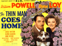The Thin Man Goes Home movie poster featuring William Powell and Myrna Loy.