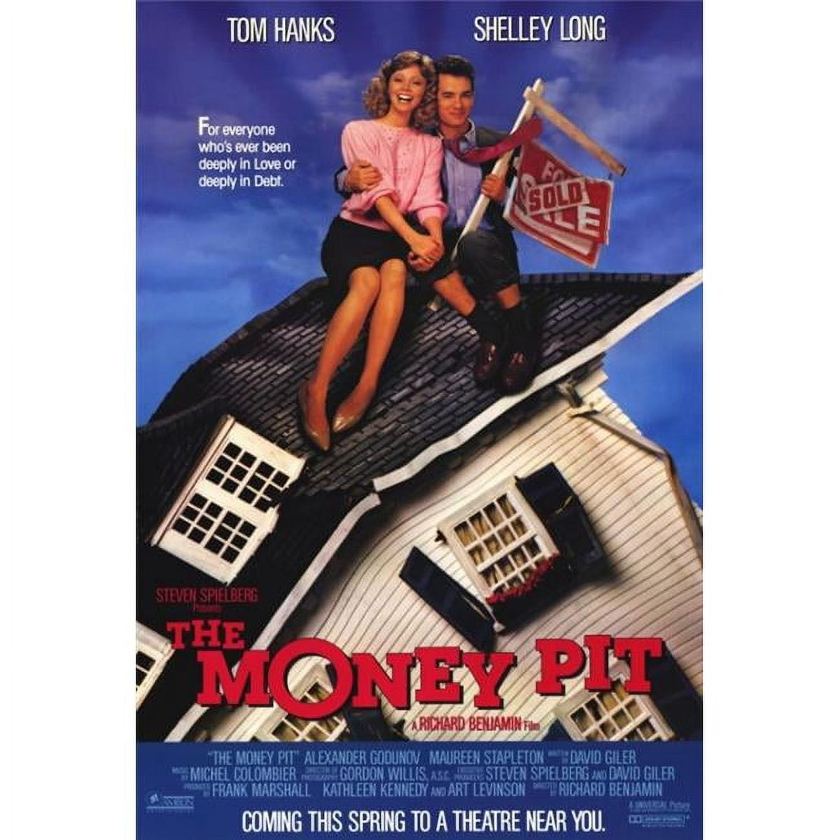 The Money Pit Movie Poster Print featuring classic comedy.
