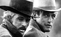 Butch Cassidy and the Sundance Kid Photo Print showcasing iconic film moments.