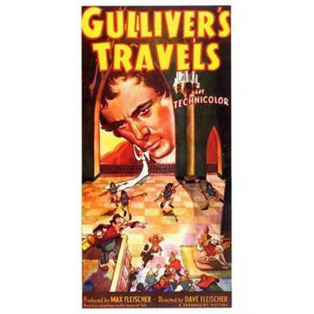 Gulliver's Travels Movie Poster 11x17 print showcasing whimsical adventure.