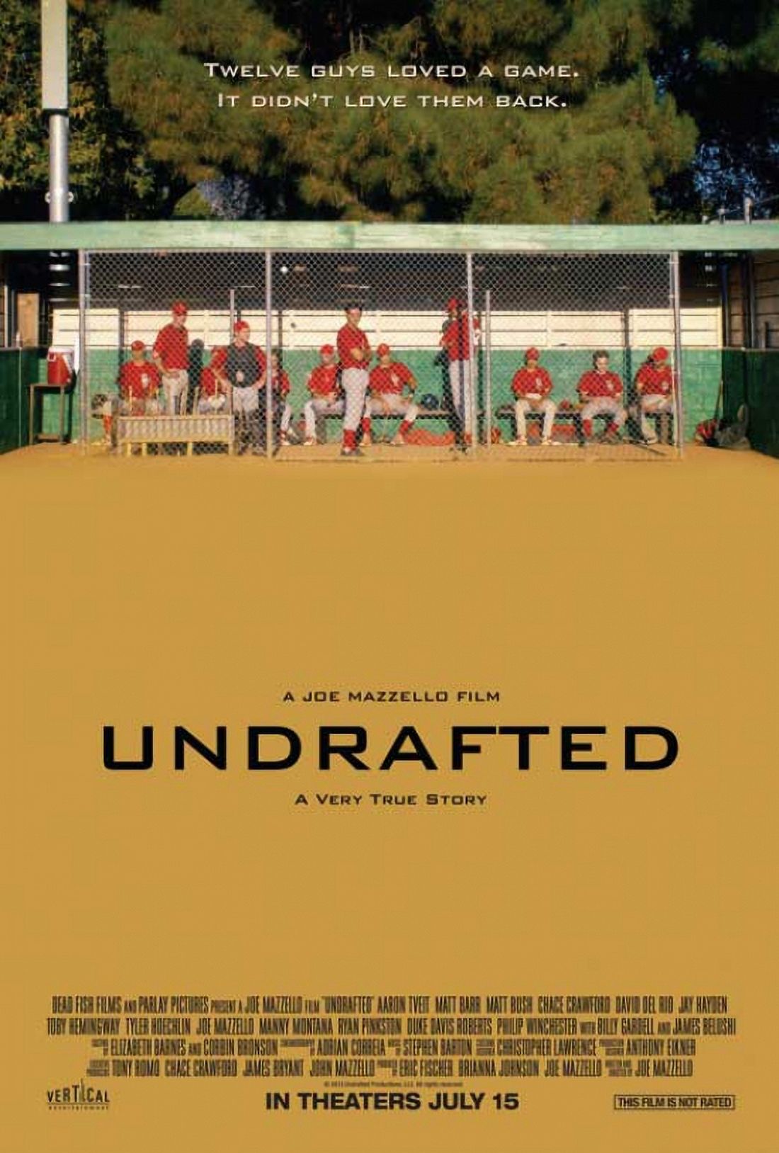Undrafted Movie Poster 11x17 print for film enthusiasts.