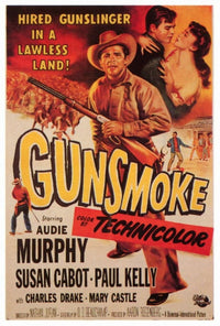 Gunsmoke Movie Poster Print 27x40 featuring iconic Western imagery.