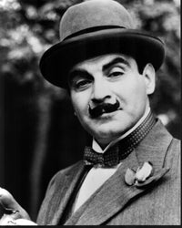 David Suchet in Poirot Black and White Photo Print