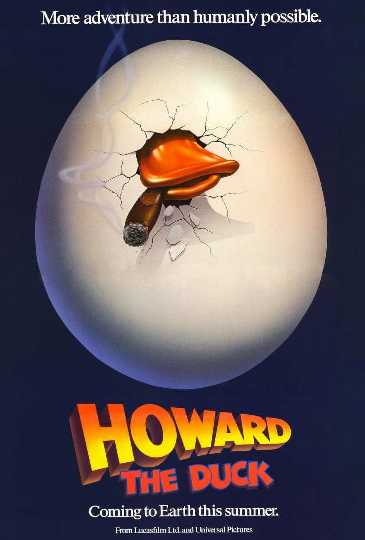 Howard the Duck Movie Poster 27 x 40 showcasing the iconic character.