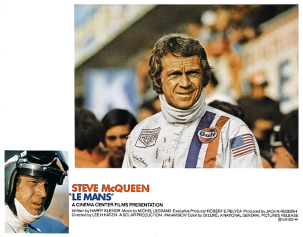 Le Mans Movie Poster featuring Steve McQueen - 1971 Masterprint