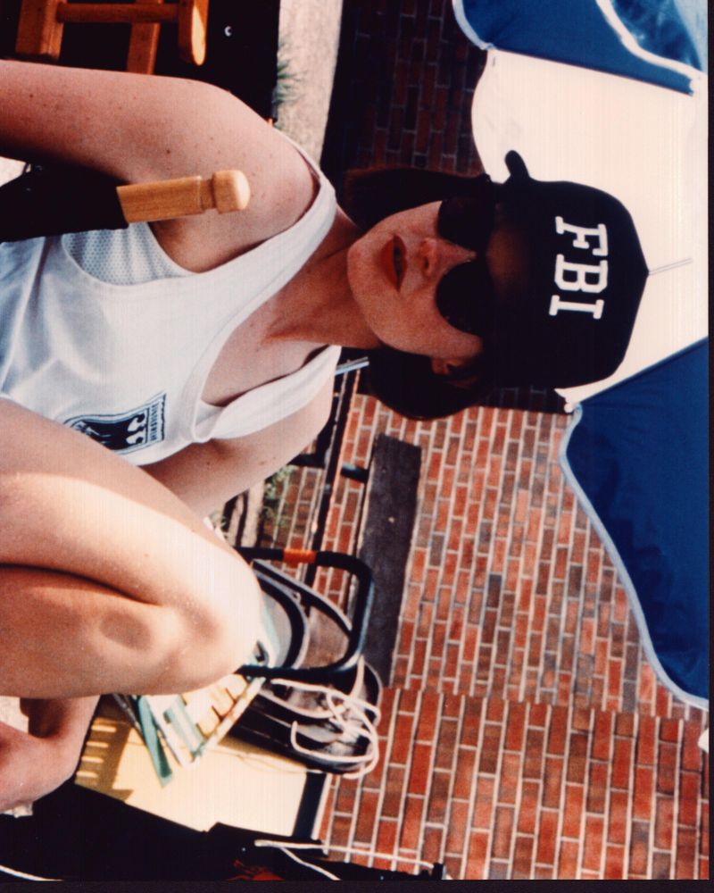 Jodie Foster on set of The Silence of the Lambs photo print