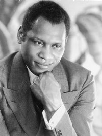 Portrait photo print of Paul Robeson, celebrating his legacy.