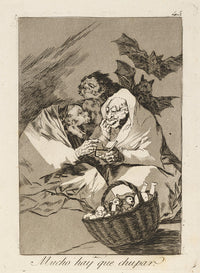 Mucho hay que chupar (There is plenty to suck) poster print by Francisco de Goya, 18 x 24 inches.