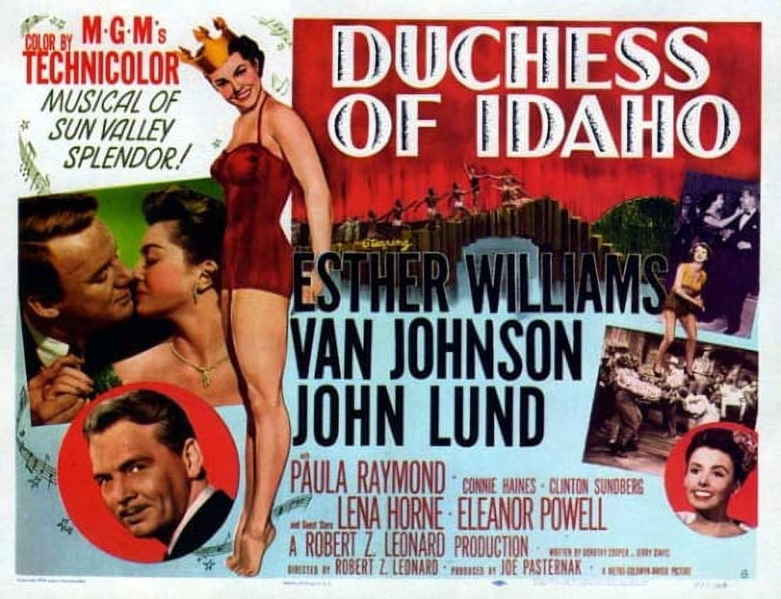 Duchess of Idaho Movie Poster 11x17 print showcasing classic cinema art.