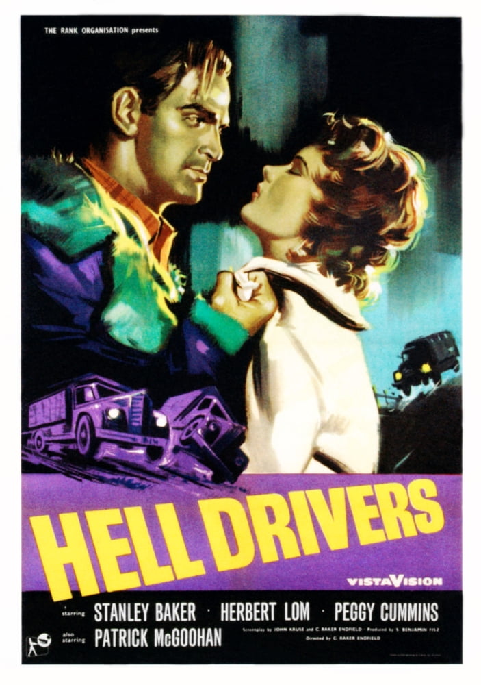 Hell Drivers 1957 Movie Masterprint Poster Print