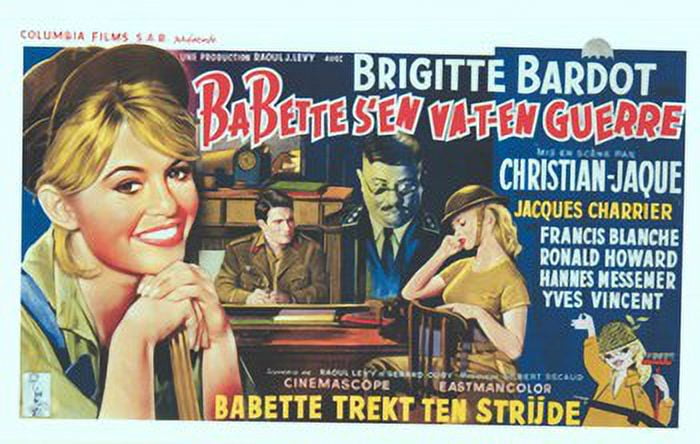 Babette Goes To War Movie Poster 17x11, vibrant film art print.