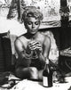 Lana Turner drinking wine portrait photo print