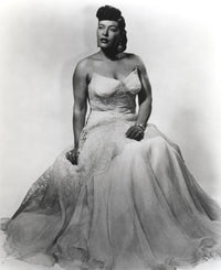 Billie Holiday in wedding gown portrait photo print